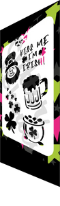 Glitter and Ghouls Face Painting Stencil- Kiss of the Irish- St Patricks Day