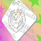Glitter and Ghouls Face Painting Stencil- Juniors Lion