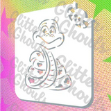 Glitter and Ghouls Face Painting Stencil- Juniors Snake