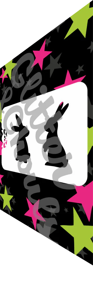Glitter and Ghouls Face Painting Stencil-846 - Just Bunnies