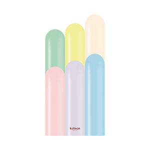 Kalisan 260 twisting balloons Macaron Pastel Assorted- Pack of 100