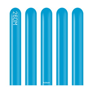 Kalisan 260 twisting balloons Caribbean Blue- Pack of 100