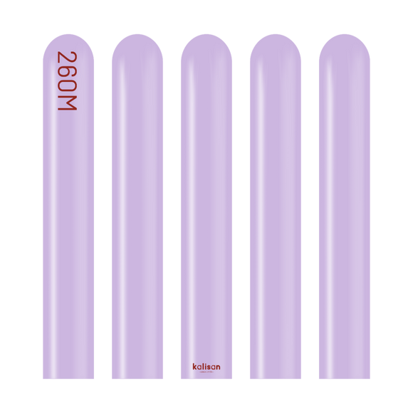 Kalisan 260 twisting balloons Lilac- Pack of 100