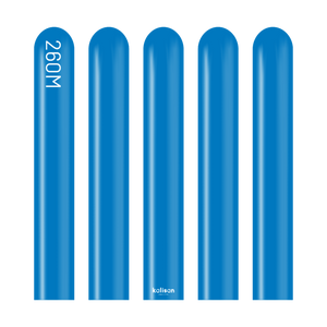 Kalisan 260 twisting balloons Standard Blue- Pack of 100