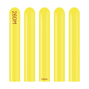 Kalisan 260 twisting balloons Yellow- Pack of 100