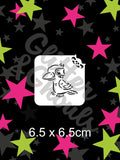Glitter and Ghouls Face Painting Stencil- Kookaburra