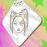 Glitter and Ghouls Face Painting Stencil- Kpop Mira Mini