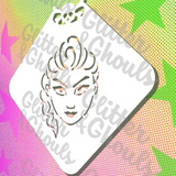 Glitter and Ghouls Face Painting Stencil- Kpop Rumi Mini