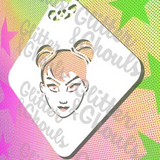Glitter and Ghouls Face Painting Stencil- Kpop Zoe Mini