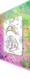 Glitter and Ghouls Face Painting Stencil- 947 Mario 2 part