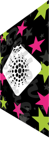 Glitter and Ghouls Face Painting Stencil-  mini halftone sphere