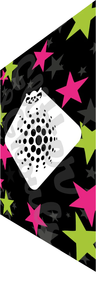 Glitter and Ghouls Face Painting Stencil-  mini halftone sphere