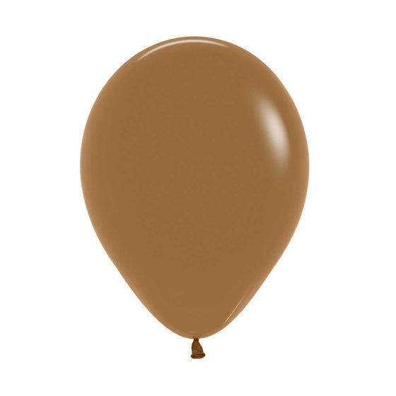 Sempertex 12cm Round Balloons Mocha pack of 50. Biodegradable