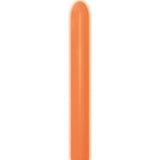 DTX (Sempertex) 260 Modelling Balloon Neon Orange pack of 50 - Bright under normal light, glows under blacklight