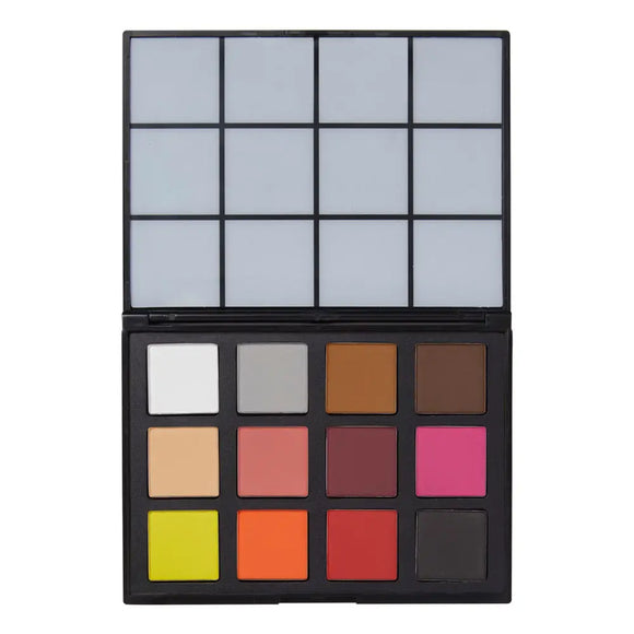 Optillusions– 12 Colour Face & BodyArt Palette- Blending and Shadows