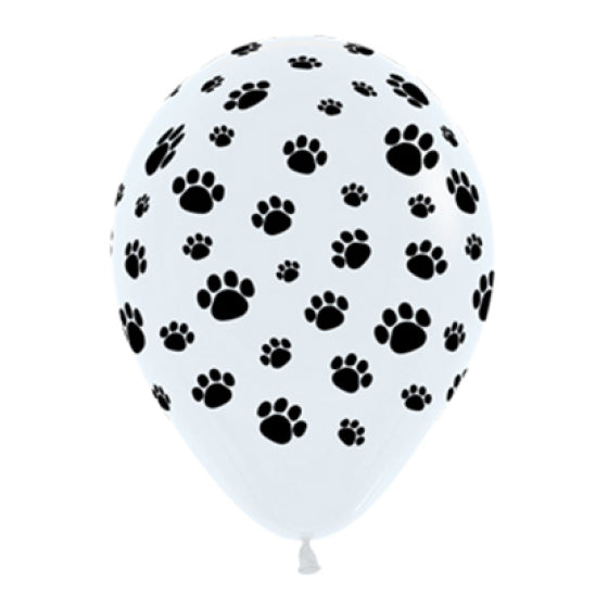 Sempertex 30cm Paw Print Balloons pack of 12