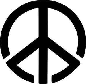 Glitter Tattoo Stencil -  Peace Sign
