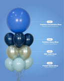 Sempertex 12cm Round Balloons Fashion Periwinkle pack of 100. Biodegradable