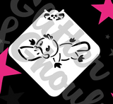 Glitter and Ghouls Face Painting Stencil- Platypus Mini