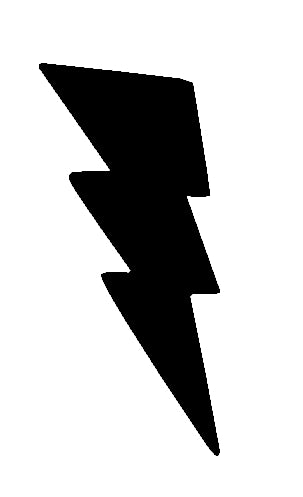 Glitter Tattoo Stencil -  Power Lightning- The Flash