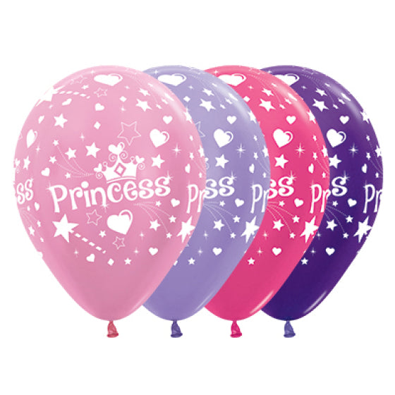 Sempertex Princess Satin and Metalic Balloons- Pack of 25