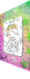 Glitter and Ghouls Face Painting Stencil- Princess Peach