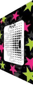 Glitter and Ghouls Face Painting Stencil-  Quartertone