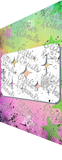 Glitter and Ghouls Face Painting Stencil- Retro Stars 975