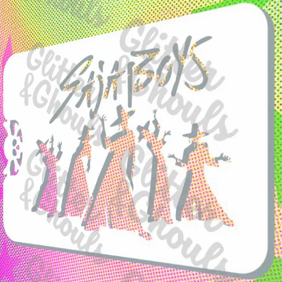 Glitter and Ghouls Stencils- KPop Saja Boys
