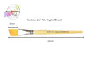 Face Painting Hub UK- Sedona Face painting Brush- Angle 3/4 XL- Made in Britain