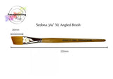 Face Painting Hub UK- Sedona Face painting Brush- Angle 3/4 (XL- long angle)- Made in Britain