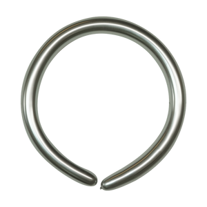 Kalisan 260 Modelling Balloons Mirror Silver (Chrome) pack of 50
