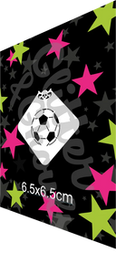 Glitter and Ghouls Face Painting Stencil- Soccer ball