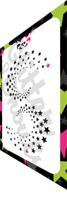 Glitter and Ghouls Face Painting Stencil-  Starry Eyes