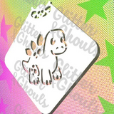 Glitter and Ghouls Face Painting Stencil- Juniors Stegasaurus