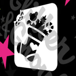 Glitter and Ghouls Face Painting Stencil- Christmas Stocking