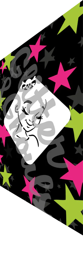 Glitter and Ghouls face painting stencil- 845 - Sweetie Face
