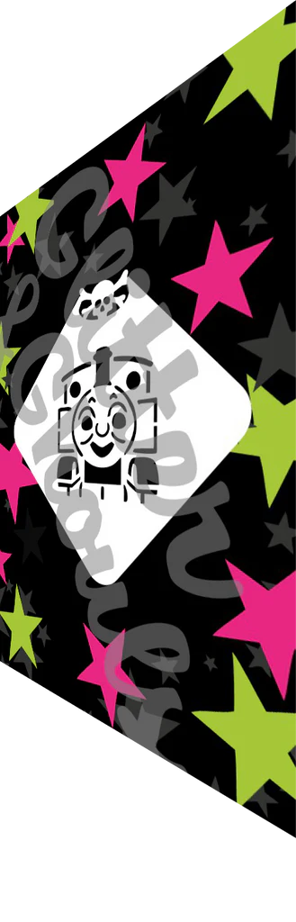 Glitter and Ghouls face painting stencil- 856- Tommy Train mini