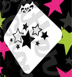 Glitter and Ghouls Face Painting Stencil- Twinkle Stars 755