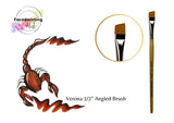 Face Painting Hub UK- Verona Face painting Brush- Angle 1/2 (short angle)- Made in Britain