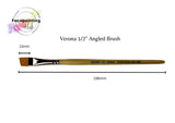 Face Painting Hub UK- Verona Face painting Brush- Angle 1/2 (short angle)- Made in Britain