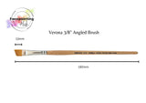 Face Painting Hub UK- Verona Face painting Brush- Angle 3/8 (short angle)- Made in Britain