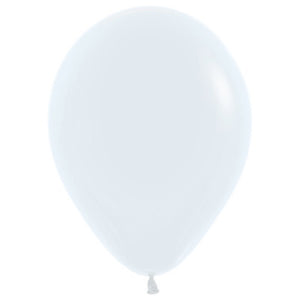 Sempertex 30cm Round Balloons White pack of 25  Biodegradable
