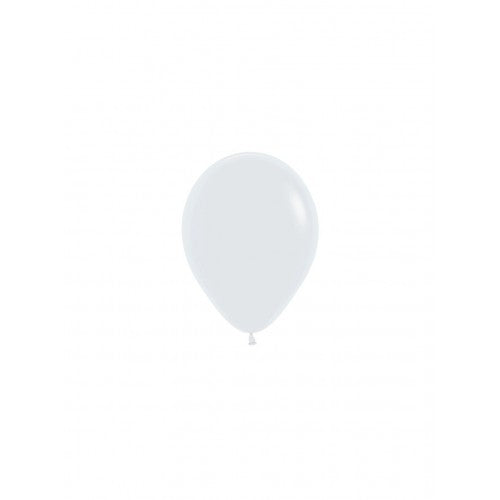 Sempertex 12cm Round Balloons White pack of 50- perfect for character eyes. Biodegradable