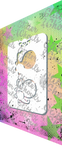 Glitter and Ghouls Face Painting Stencil- 952- Yoshi