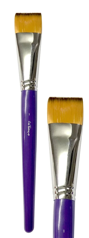 Art Factory Studio Face Paint Brush | 1 Inch Flat Brush