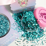 Glitter Girl Biodegradable Eco Glitter- Aqua Lace Chunky
