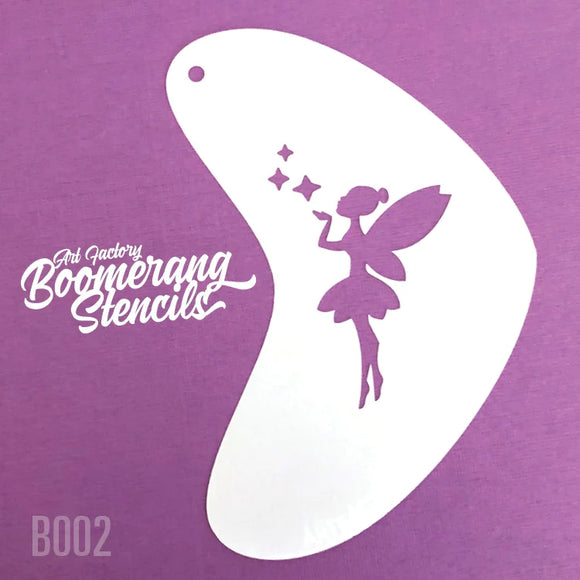 Boomerang Face Paint Stencil by Art Factory | Fairy Kiss - B002