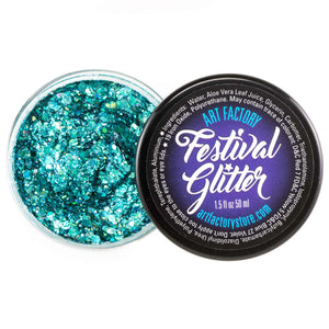 Art Factory Festival Chunky Glitter Gel | Blue Lagoon 35ml