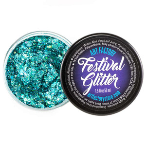Art Factory Festival Chunky Glitter Gel | Blue Lagoon 50mL